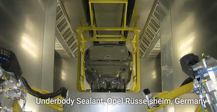 underbody sealant cabin at factory